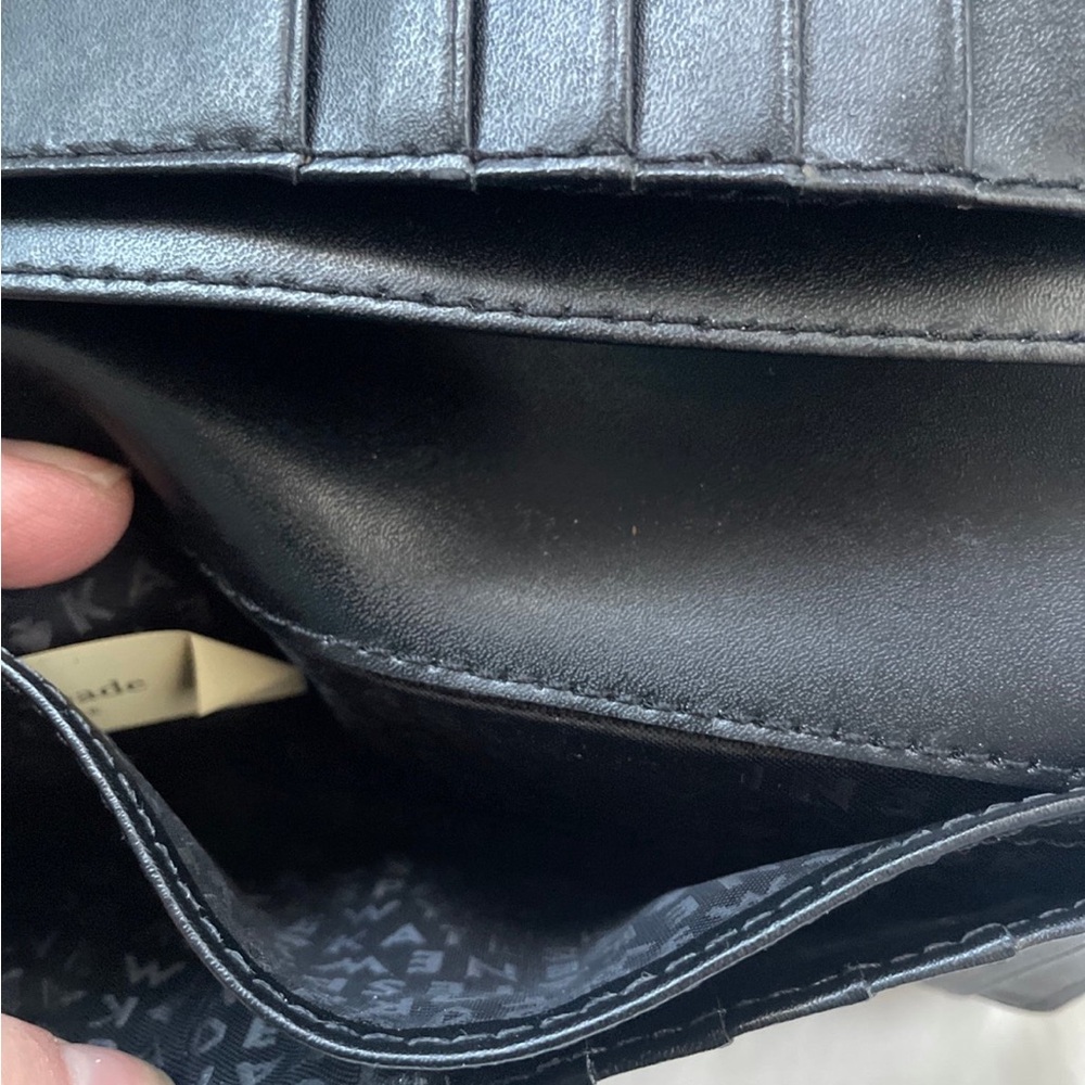 Kate Spade Black Wallet with Pearl Details - Picture 5 of 11